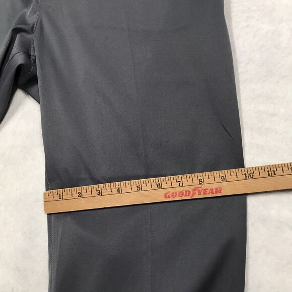 NIKE Golf Pants Men 35x28 (35/30 tag) Gray Standard Dri Fit Chino Performance - Picture 11 of 14